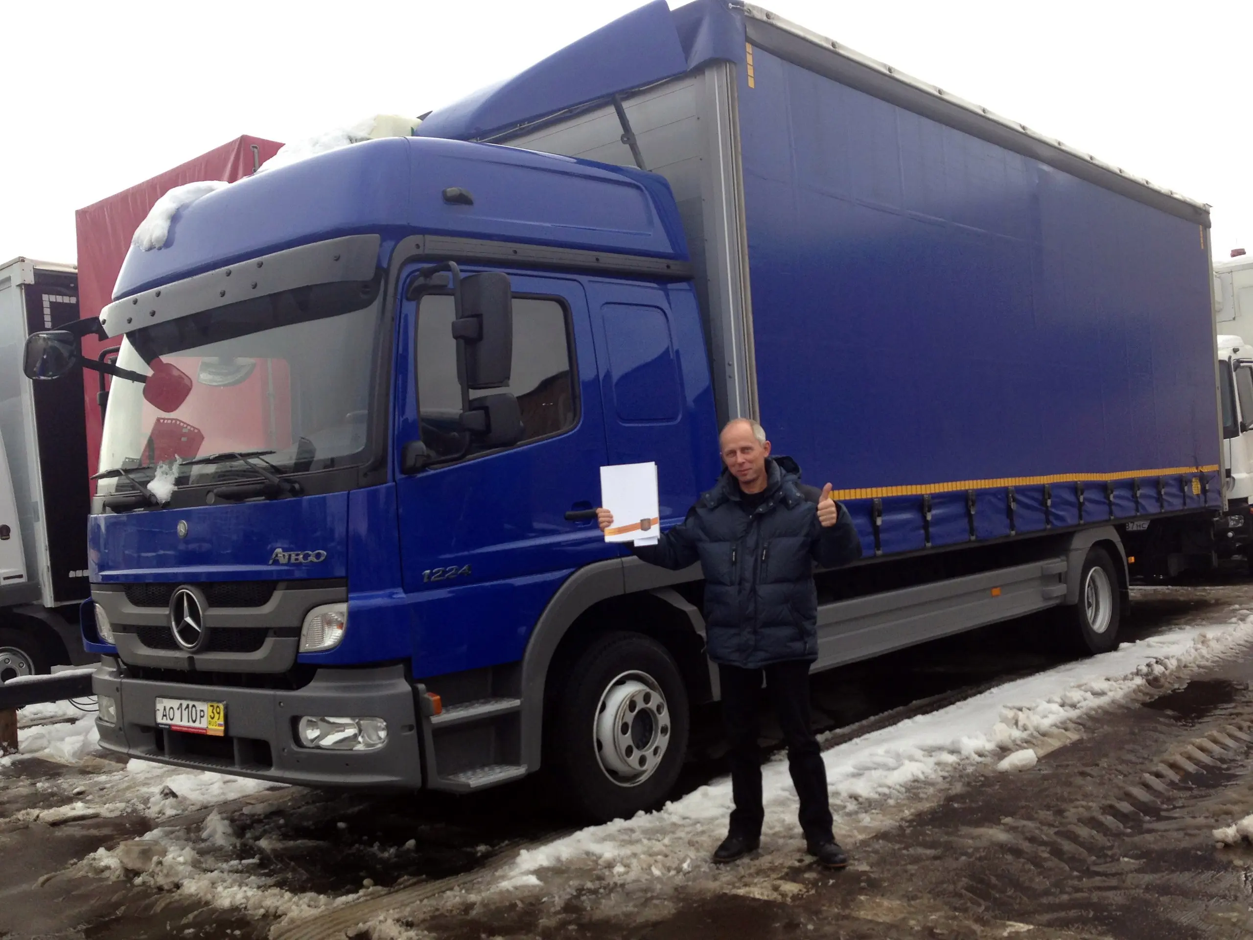 Фотография покупателя Mercedes Atego 1224 шторный, г. Йошкар-Ола - регион отгрузки