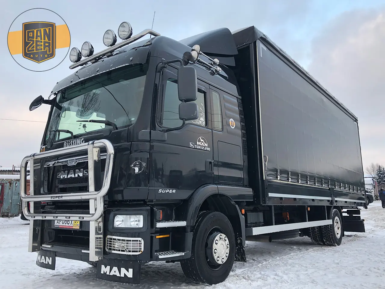 MAN TGM 12.290 BL, 2014 год, штора-борт 51м3, ворота - фото