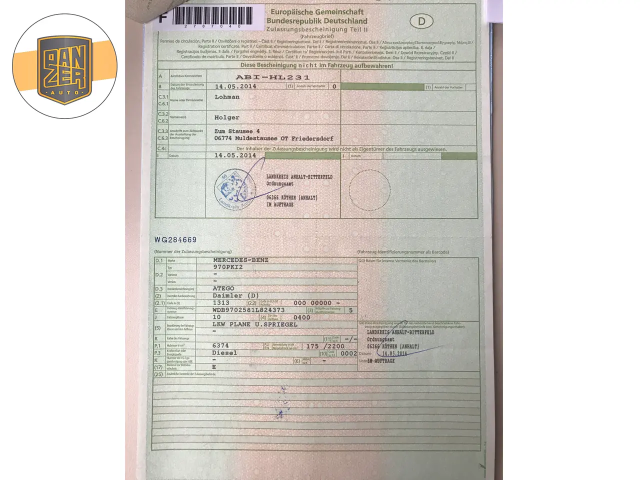 Мерседес Атего 1224, 05/2014 год, штора-борт 47 м3, ворота, 2 спальника - фото 36