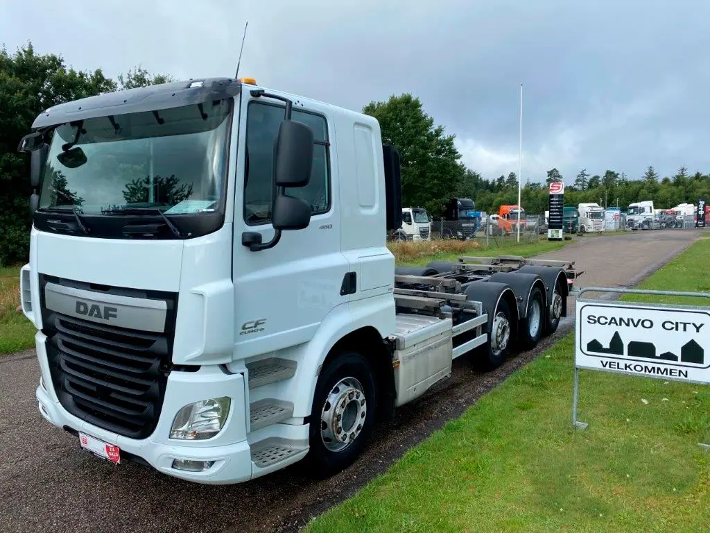 Четырехосный контейнеровоз DAF CF 460 8х2, 2016 год, спальная кабина, г/п 22 тонны - фото 7
