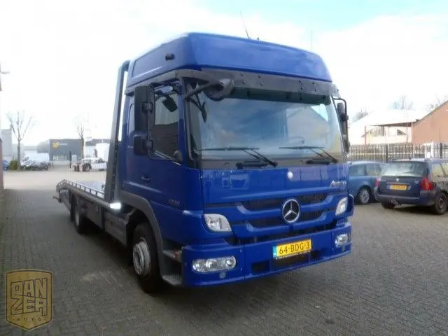Mercedes-Benz Atego 1229L, автовоз, аппарели, лебедка, спальник, г/п 8т, состояние нового - фото 5