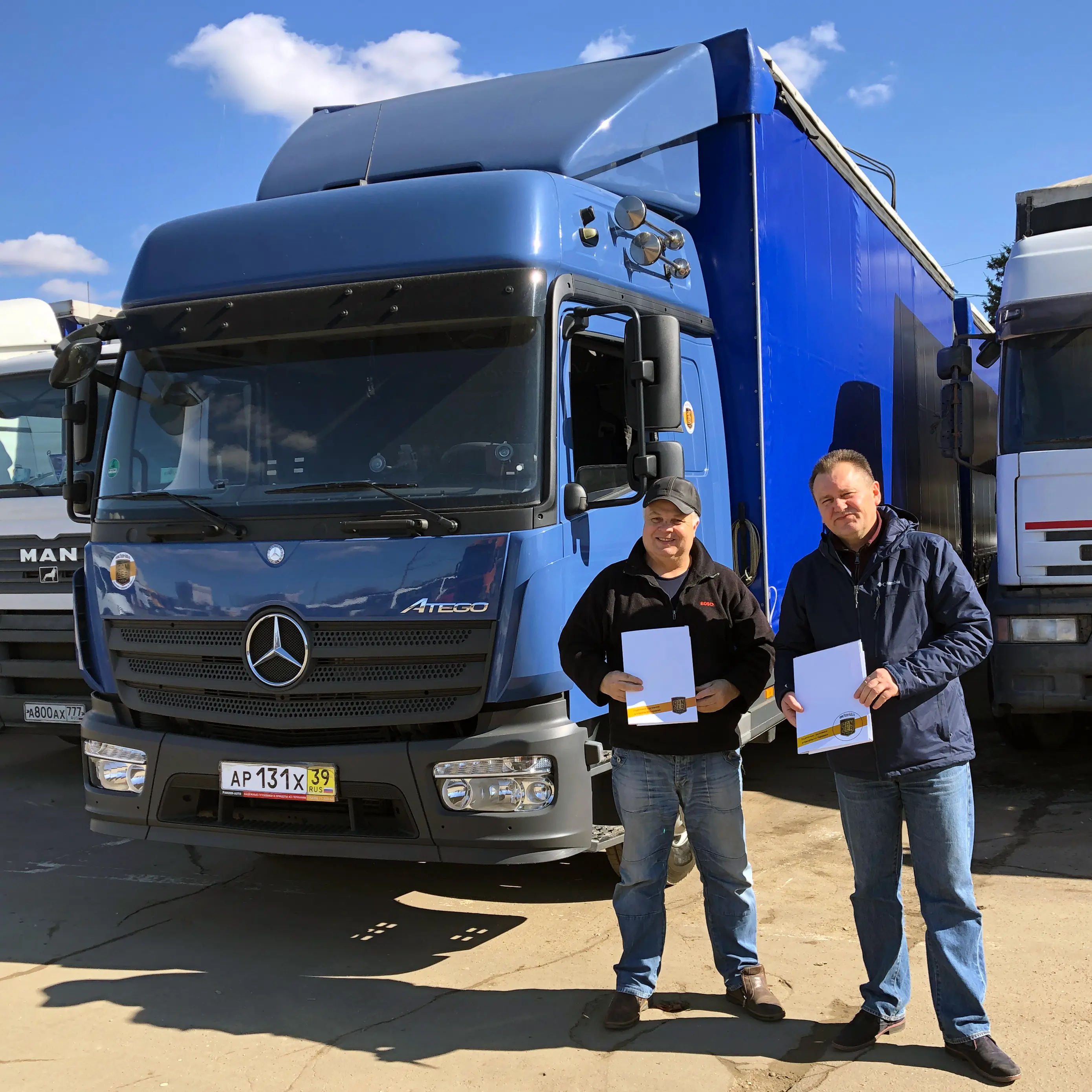 Фотография покупателя Mercedes Atego 1224 автопоезд, г. Смоленск - регион отгрузки
