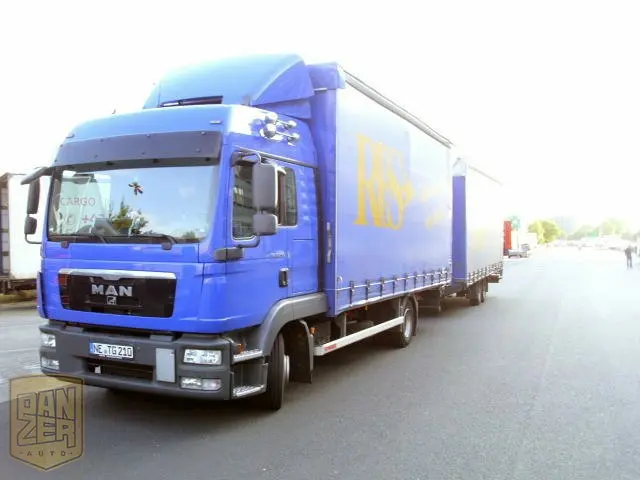 MAN TGL 8.250, штора 39м3, сдвижные крыша и бока, 2 спальника, фаркоп, климат-контроль - фото