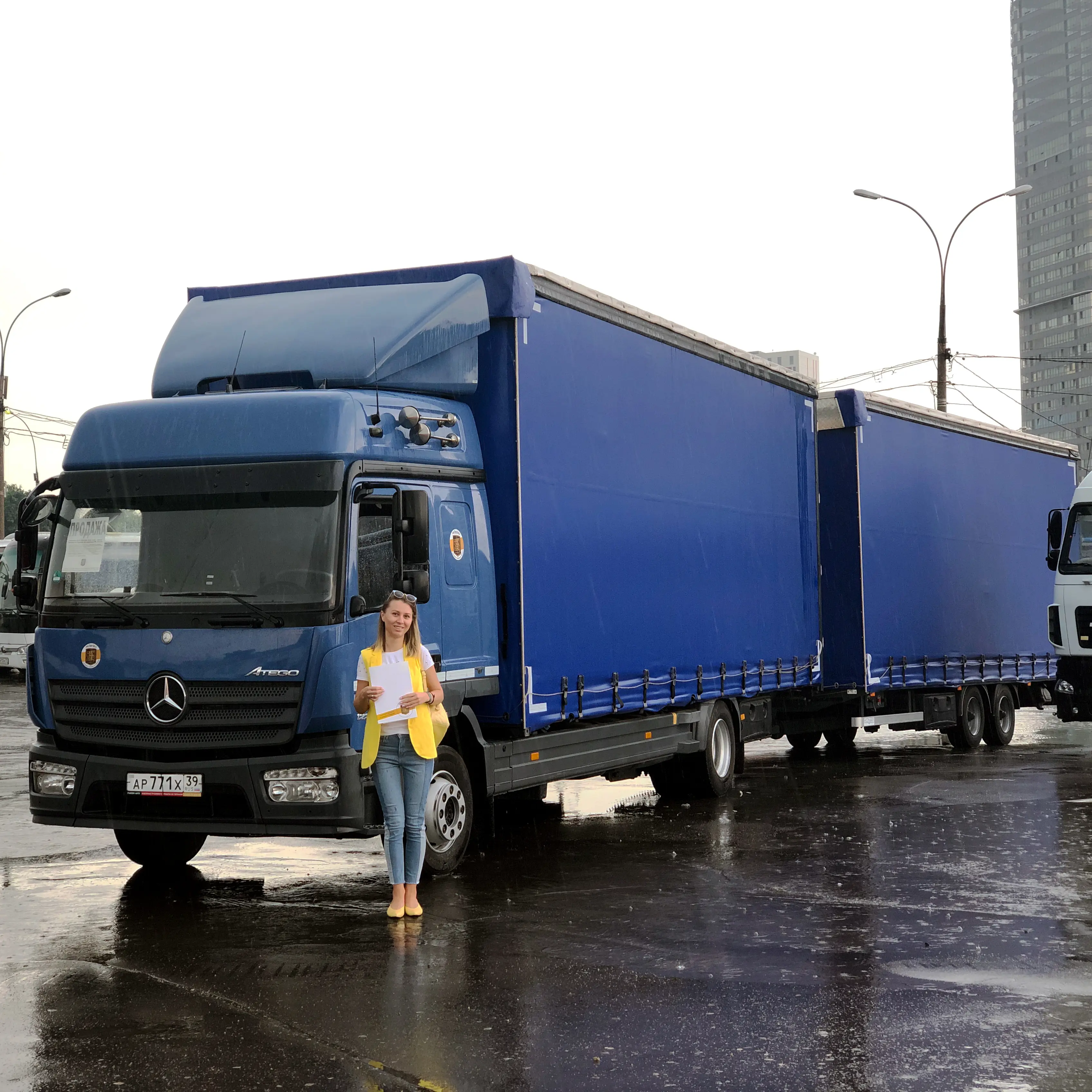Фотография покупателя Mercedes Atego 1224 автопоезд, Московская область - регион отгрузки