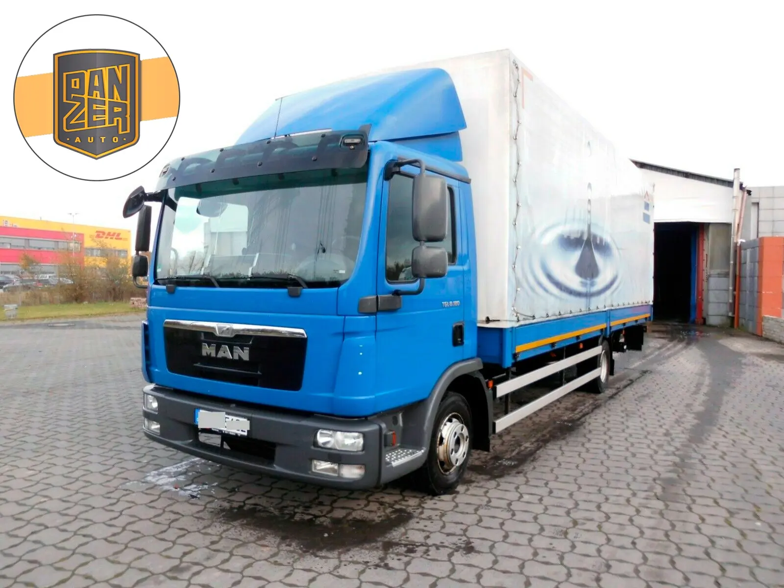 MAN TGL 8.180 BL, борт-тент 7.2 м, гидролифт, без пробега по РФ - фото