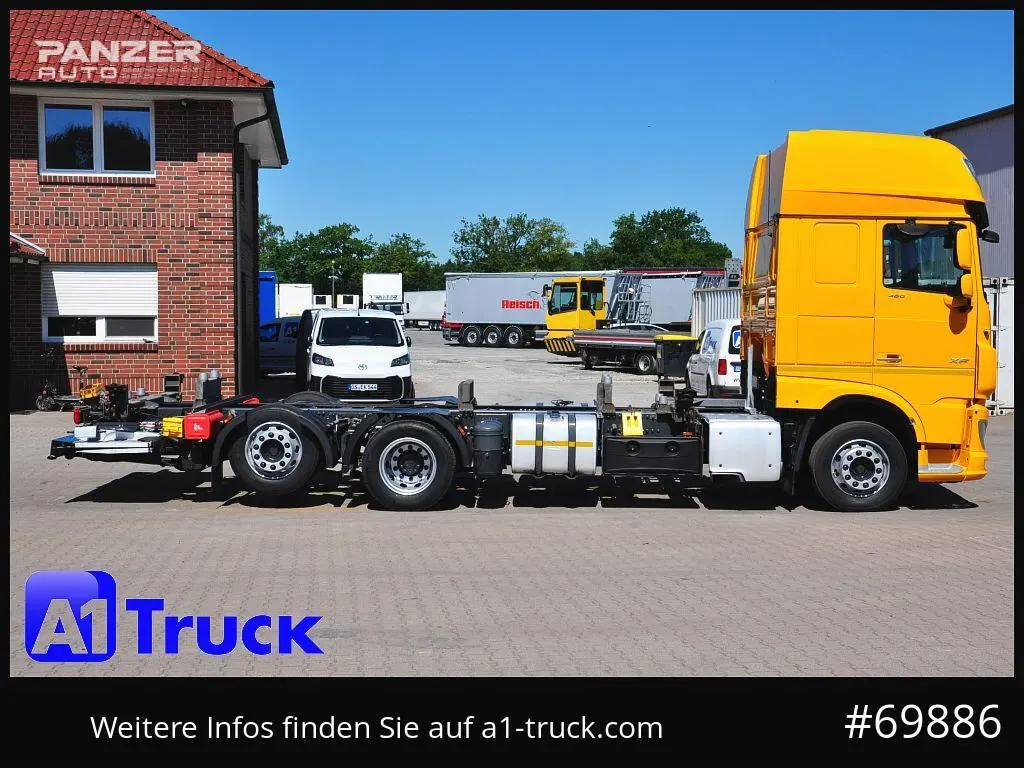 Грузовой автомобиль DAF XF 480, 2019 год, 15 тонник, 6x2, контейнеровоз BDF, гидроборт - фото 10