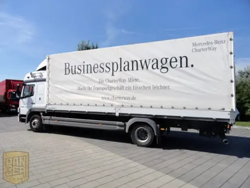 Mercedes-Benz Atego 1229L, борт-тент 43м3, длина 7.2м, 2 спальника. Без РФ! - фото
