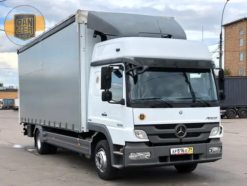Mercedes-Benz Atego 1229, 2013 год, штора 51 м3, гидроборт, 2 спальника - фото 8