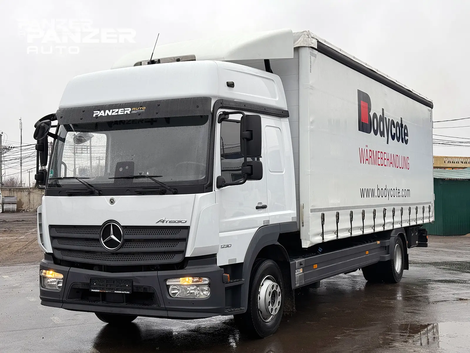 Mercedes Atego 1230, 2019 год, штора 46 кубов, ворота - фото 8