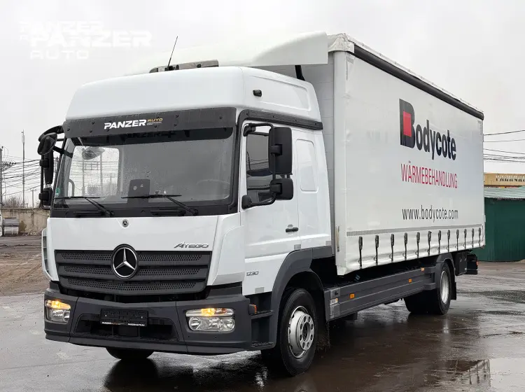 Mercedes Atego 1230, 2019 год, штора 46 кубов, ворота - фото 8