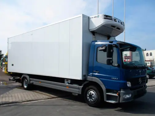 Рефрижератор автономный Mercedes Atego 1224 L, 2010г, кузов 7.6м, ворота+лопата, до 12 тонн - фото