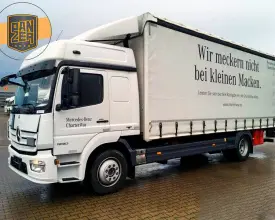 Грузовик тентованный Mercedes Atego 1230, 2015 год | photo 0