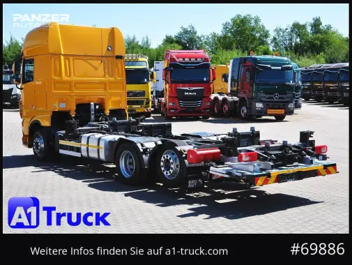 Грузовой автомобиль DAF XF 480, 2019 год, 15 тонник, 6x2, контейнеровоз BDF, гидроборт - фото