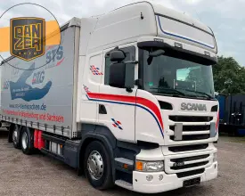 Грузовик тентованный Scania R 450, 2015 год | photo 0