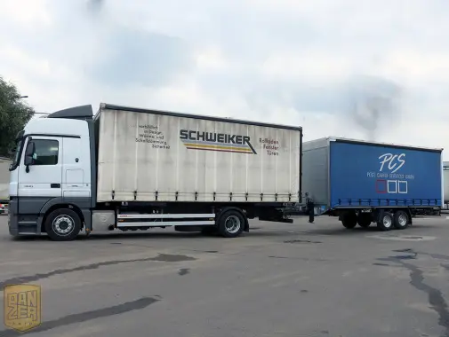 Автопоезд Mercedes Actros тентованный, 100 кубов, г/п 20 тонн. 2010 г. Без пробега по РФ! - фото 9