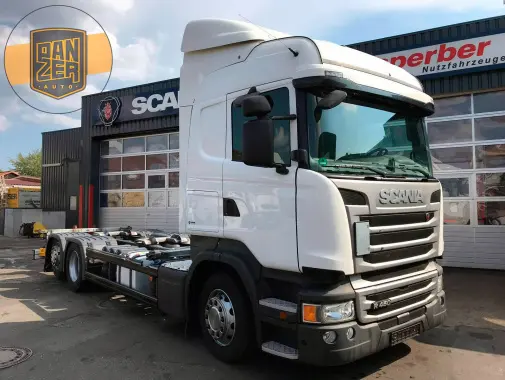 BDF контейнеровоз Scania R450, 2017 год, 6х2, кабина Highline - фото