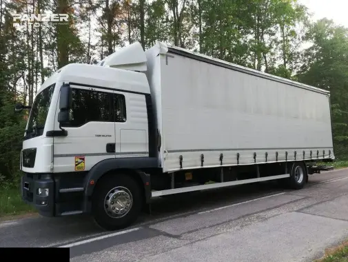 MAN TGM 18.250, 2019 год, 10 тонник, кузов тент м3, гидролифт - фото 2