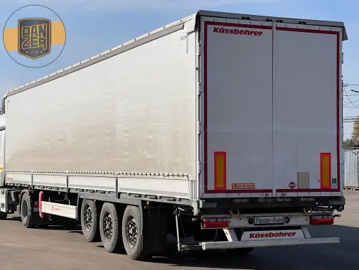 Kassbohrer XS, полуприцеп штора-борт 91м3, 2018 год, подъемная ось, состояние нового - фото