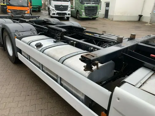 MAN TGX 26.480 контейнеровоз низкорамный BDF из Германии, 2015 г, кабина XLX, г/п 16т - фото 7