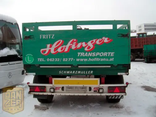 Прицеп бортовая платформа Schwarzmüller PA 2/E, без тента, верхний зацеп, г/п 14т, 2004 г.в. - фото 7