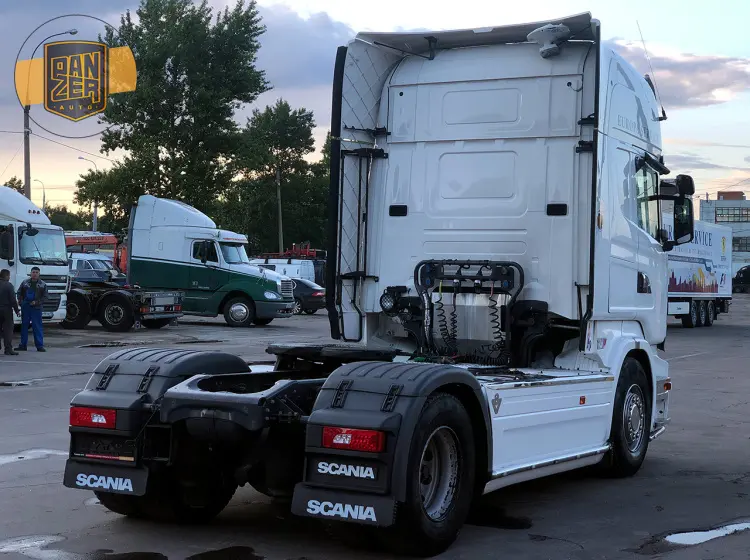 Тягач Scania R450 Streamline, 2014 г, АКПП, кабина Topline, работал на Европу - фото-детальных