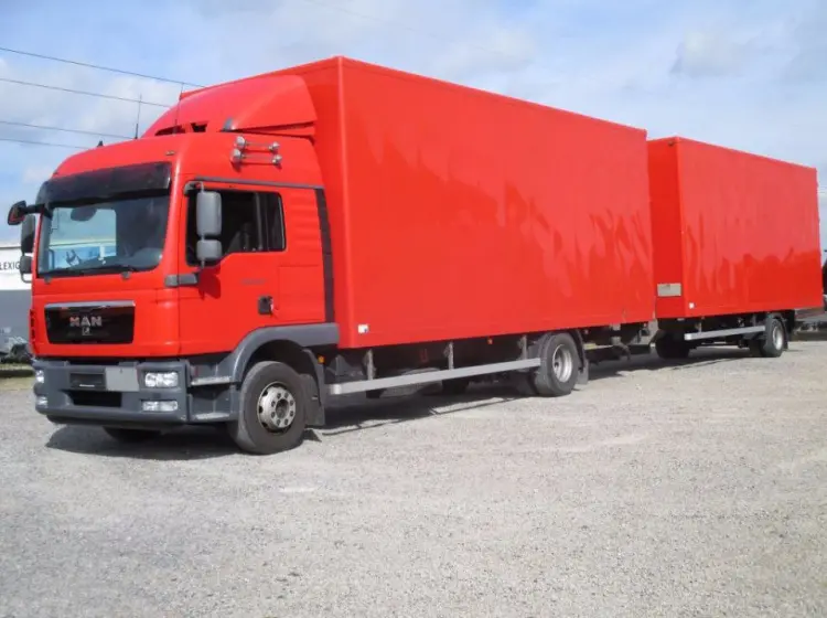 Автопоезд MAN TGM 12.290, фургон, г/п 15т, полная масса до 12т - фото