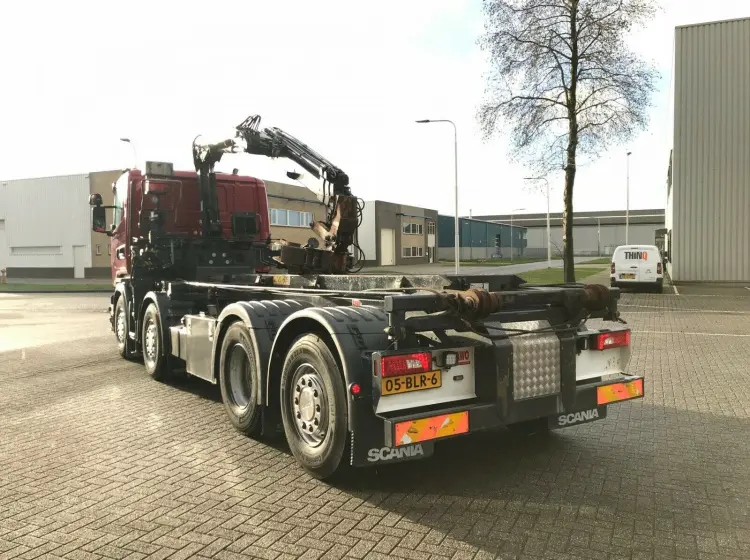 Мультилифт ломовоз Scania R 410, 8х2, 2014 год, манипулятор Hiab - фото 12