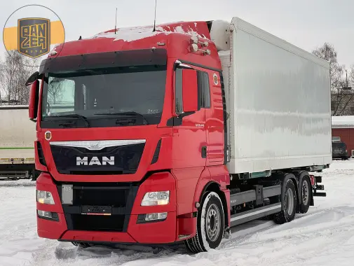 Тушевоз MAN TGX 26.440 6х2, 2015г, будка Schmitz 18 палет, ХОУ Carrier Supra 750, без пробега по РФ - фото
