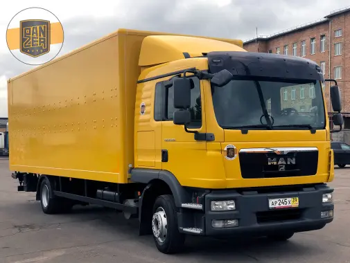 MAN TGM 12.250, 12/2012 год, фургон 46 кубов с гидролифтом - фото