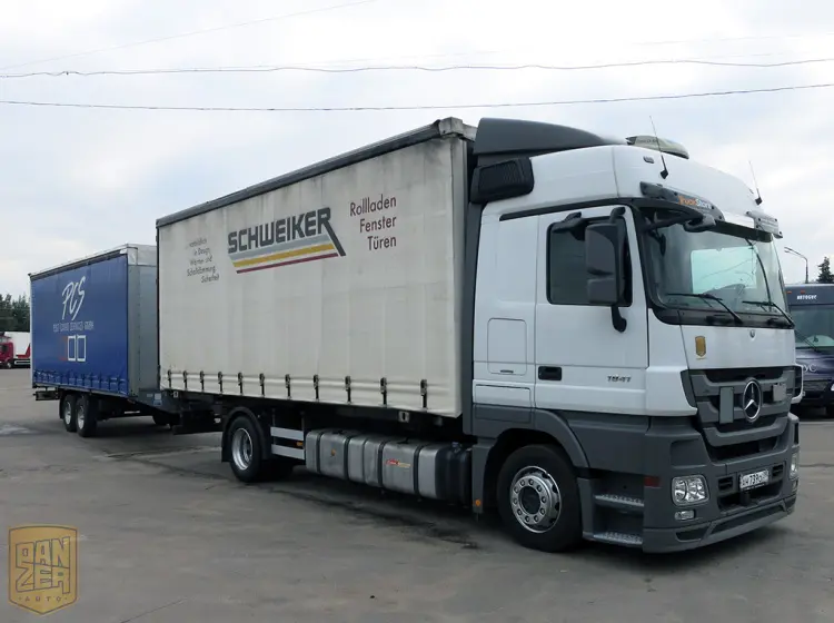 Автопоезд Mercedes Actros тентованный, 100 кубов, г/п 20 тонн. 2010 г. Без пробега по РФ! - фото 8