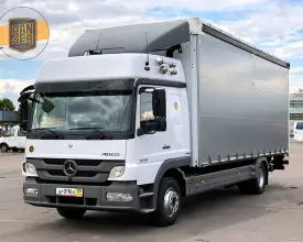 Грузовик тентованный Mercedes Atego 1229, 2013 год | 0