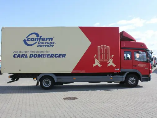 Mercedes Atego 1229, Евро-5, пробег 165 тыс.км!, фургон 48 м3, ворота, без пробега по РФ - фото
