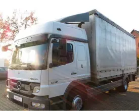 Грузовик тентованный Mercedes Atego 1218, 2011 год | photo 0