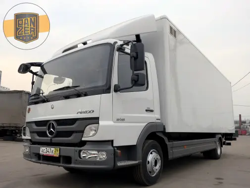 Mercedes Atego 818 L, изотермический фургон 7.3 м, 2012 г, гидроборт - фото
