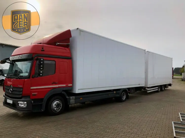 Автопоезд фургон 115 м3, Mercedes Atego 1227 L, 2016 год, г/п 11 тонн - фото