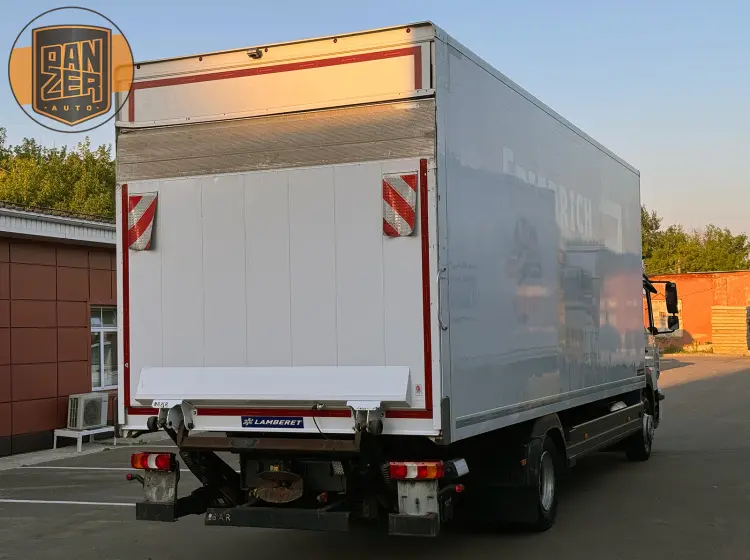 mercedes-benz atego 1230, фургон 18 палет, гидроборт 9