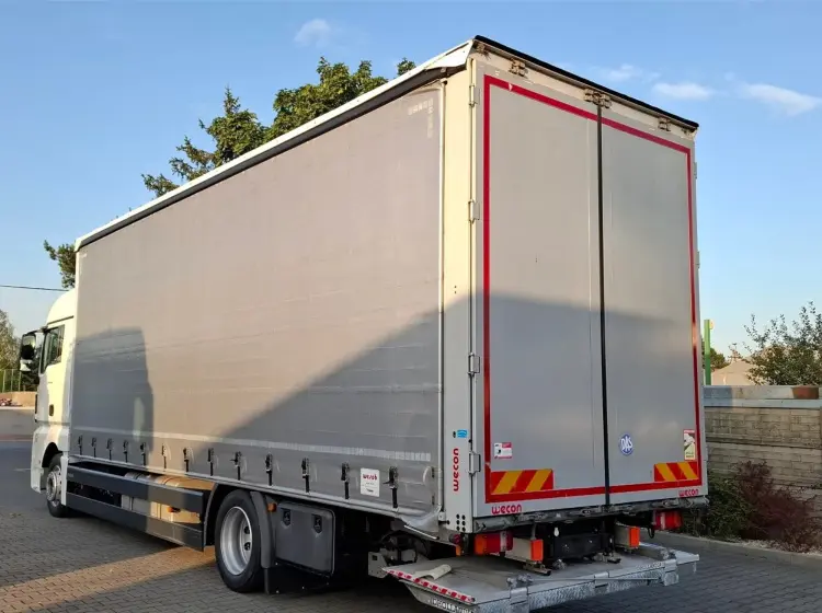 man tgx 18.360, 2019 года, штора 20 палет, ворота и гидроборт 7