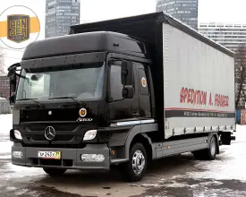 Грузовик тентованный Mercedes Atego 822, 2013 год | photo 0