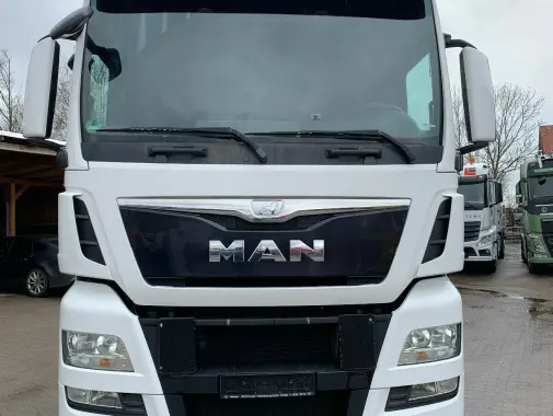 MAN TGX 26.480 контейнеровоз низкорамный BDF из Германии, 2015 г, кабина XLX, г/п 16т - фото 19