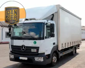 Грузовик тентованный Mercedes Atego 818, 2015 год | 0