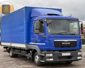 Грузовик тентованный MAN TGL 8.180, 2013 год | photo 0