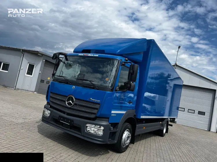 Грузовик Mercedes Atego 1224, 2020 год, фургон промтоварный м3 с гидробортом - фото 3