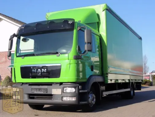 MAN TGL 12.250 LL, штора-борт 47 м3, сдвижные крыша и бока, гидролифт 1500кг, спальник - фото