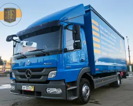 Грузовик тентованный Mercedes Atego 822, 2013 год | photo 0