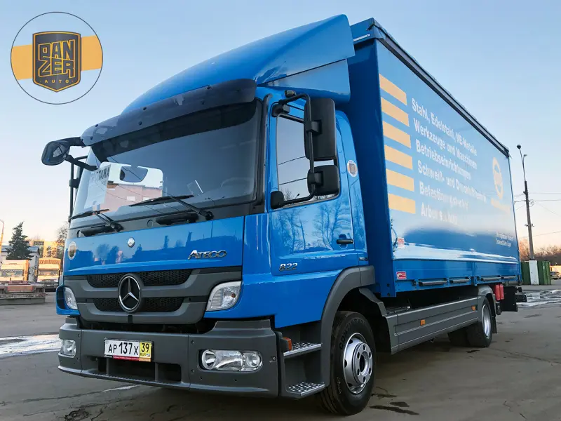 Грузовик тентованный Mercedes Atego 822, 2013 год | photo 0