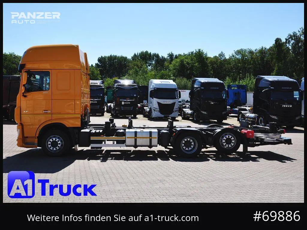 Грузовой автомобиль DAF XF 480, 2019 год, 15 тонник, 6x2, контейнеровоз BDF, гидроборт - фото 8