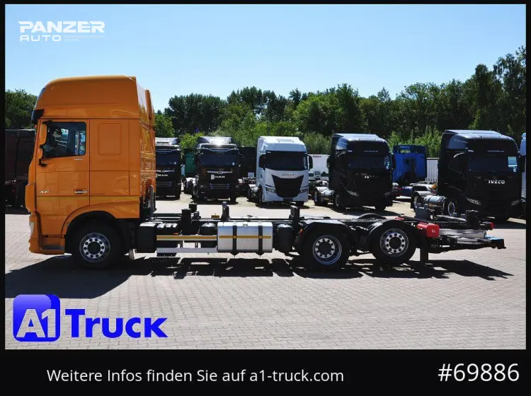 Грузовой автомобиль DAF XF 480, 2019 год, 15 тонник, 6x2, контейнеровоз BDF, гидроборт - фото 8
