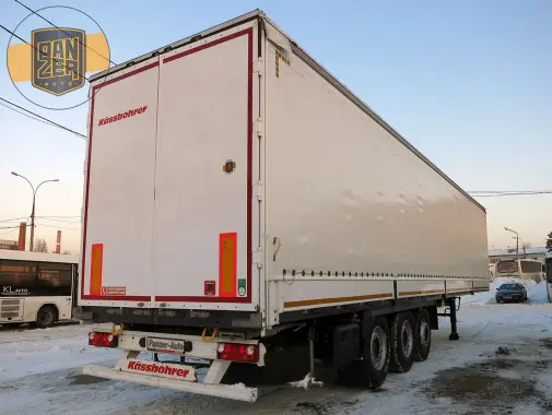 Kassbohrer XS, полуприцеп шторно-бортовой 91м3, 2015 г, оси SAF на коробах - фото 8