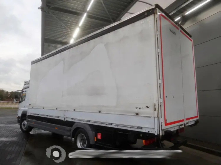 Mercedes Atego 1224 L, 2013г, штора-борт 48м3 + ворота, все загрузки - фото 2