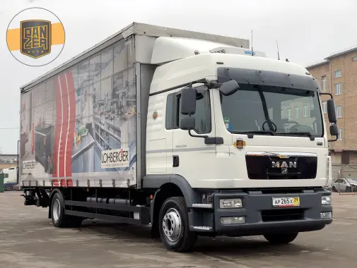 MAN TGM 12.250 BL, 2013 год, штора-борт 52 куба с гидробортом - фото